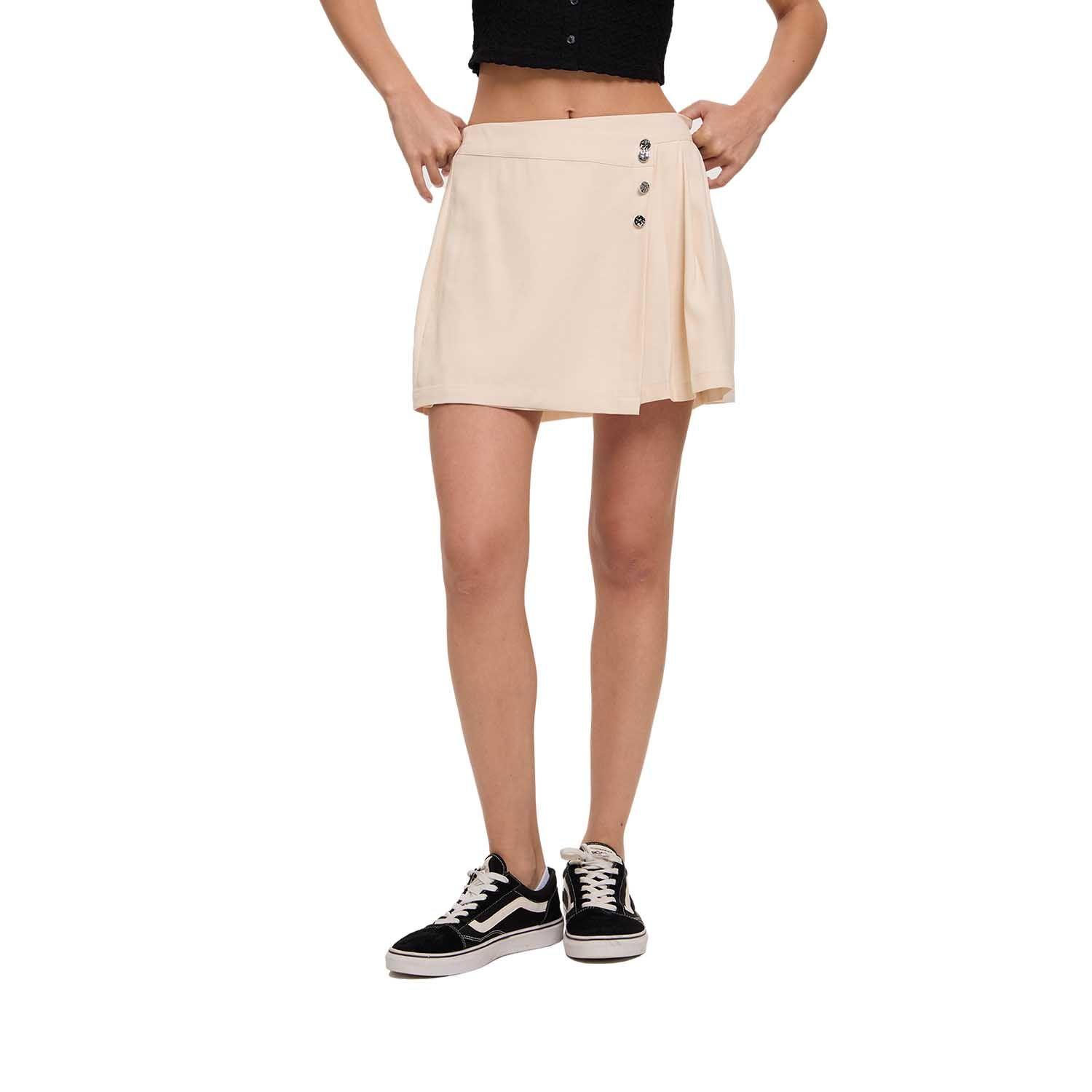 Short Mujer Falda Sastre Crudo Fashion's Park-0