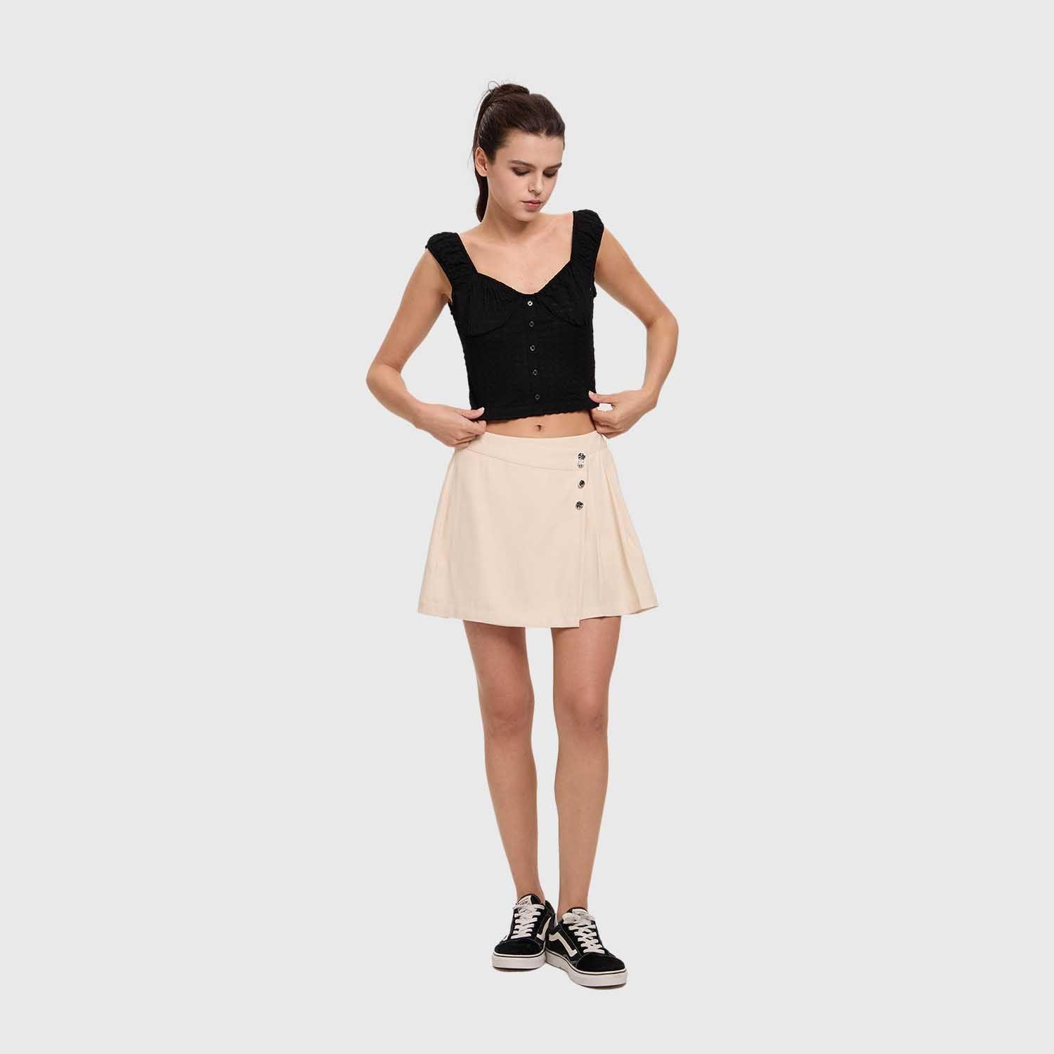 Short Mujer Falda Sastre Crudo Fashion's Park-3