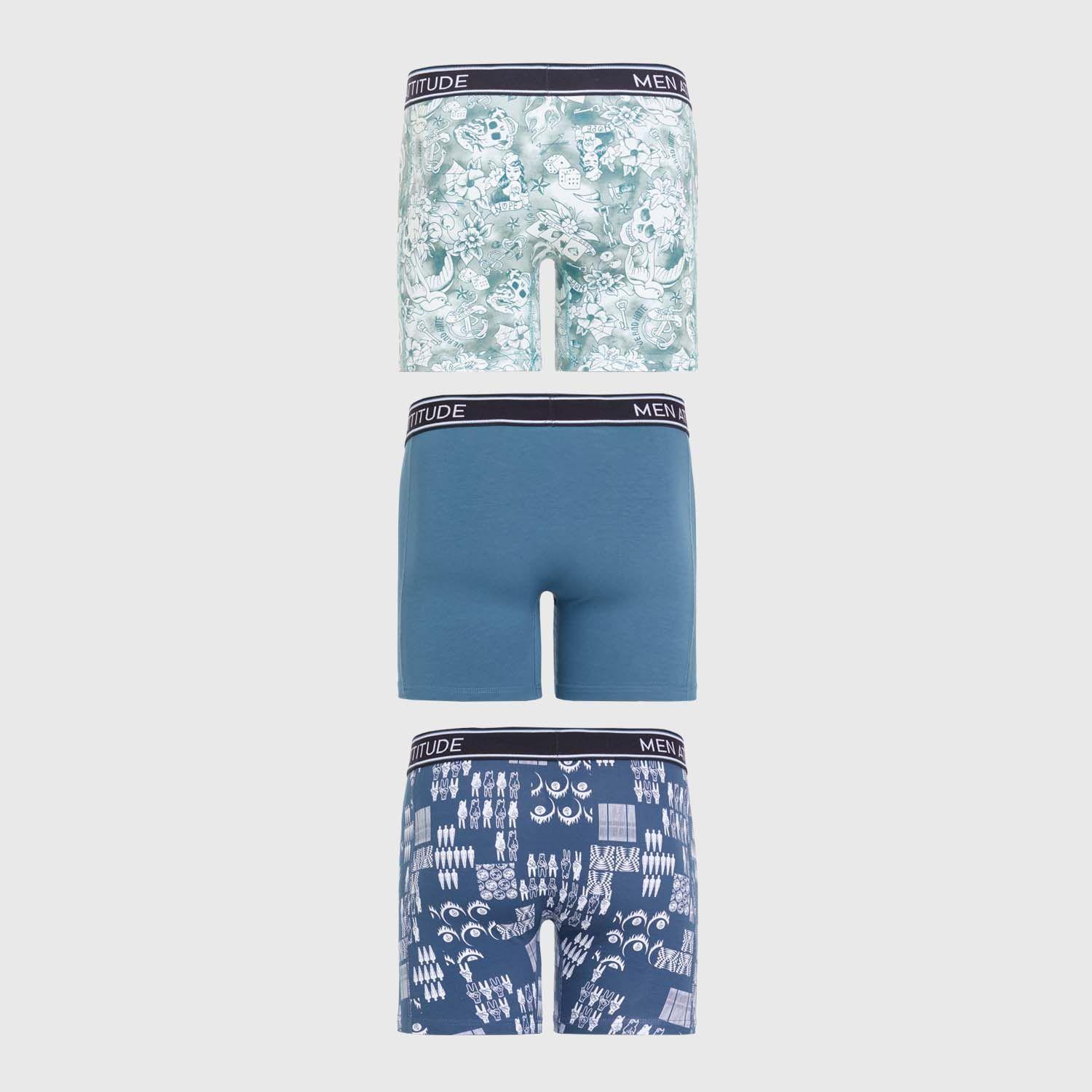 Boxer Hombre Tripack Rapport Gris-1
