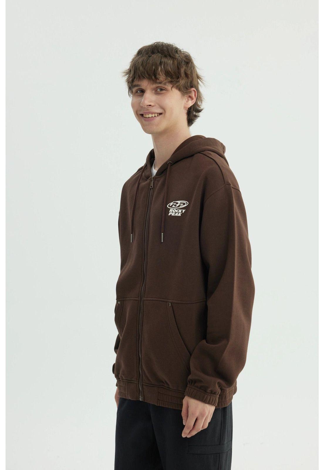 Polerón Hombre Oversize Marron - ll-1