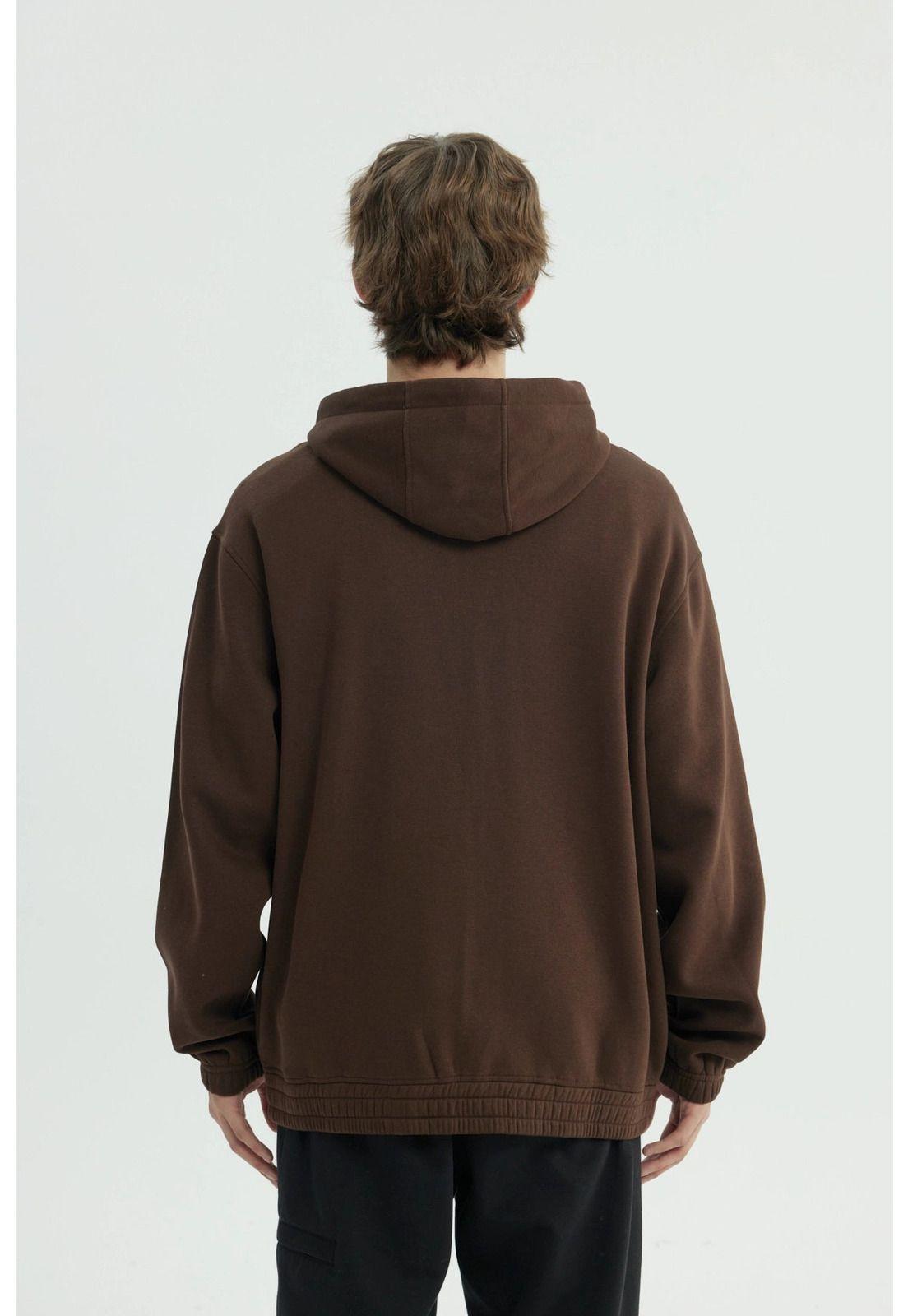 Polerón Hombre Oversize Marron - ll-2