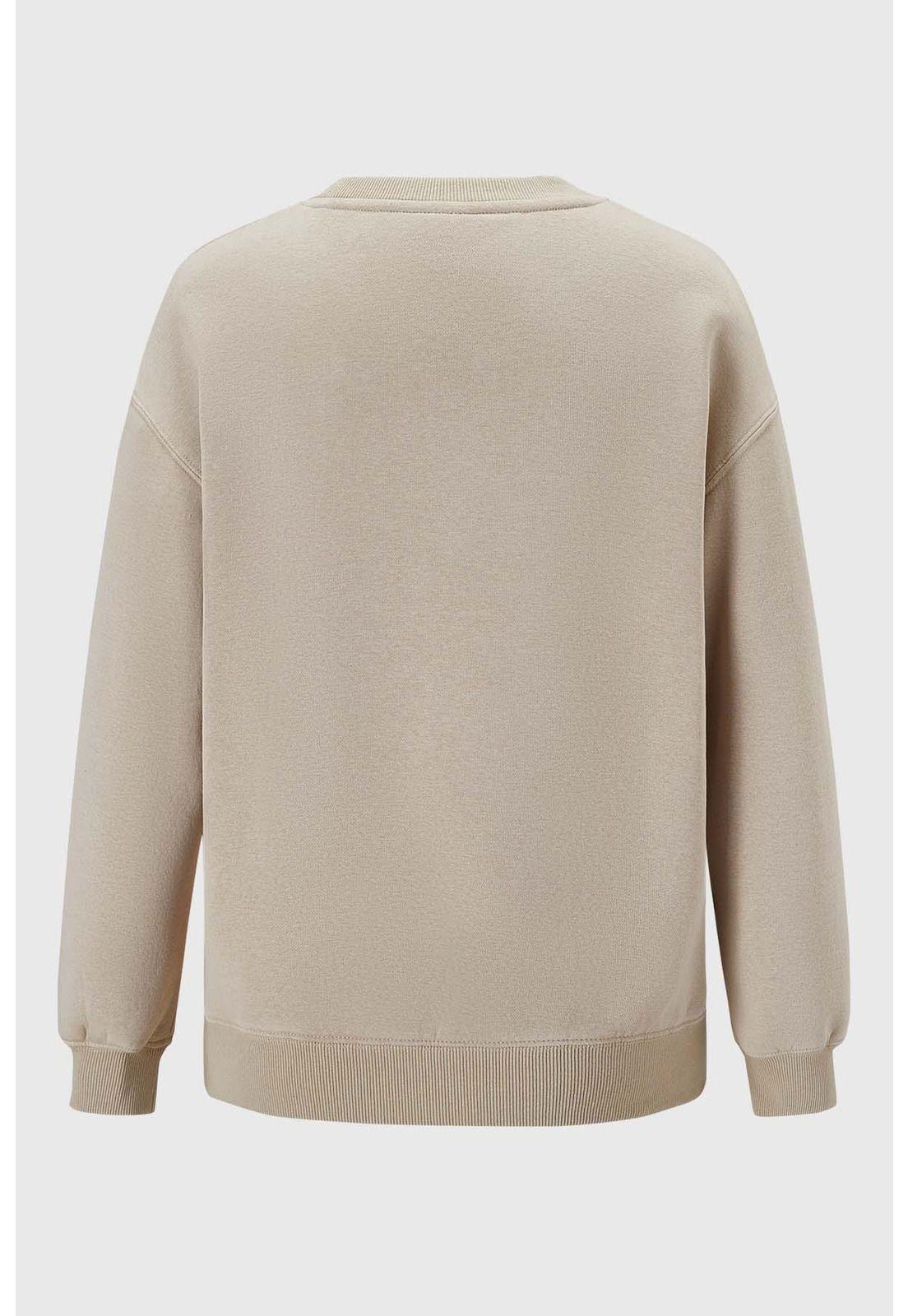 Polerón Niña Acid Wash Beige-1