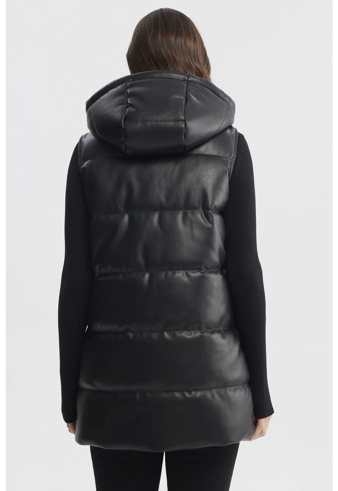 Parka Mujer Slim Negro - lV-2