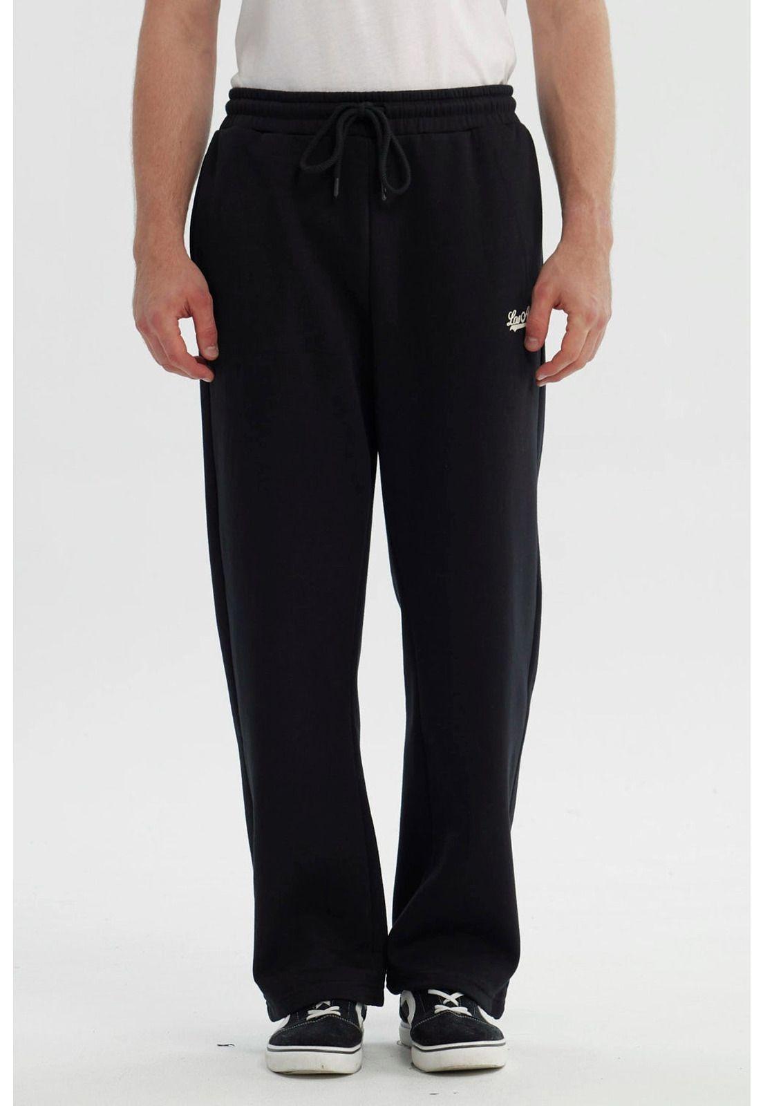 Pantalón Buzo Hombre Calce Recto Negro - XV-0