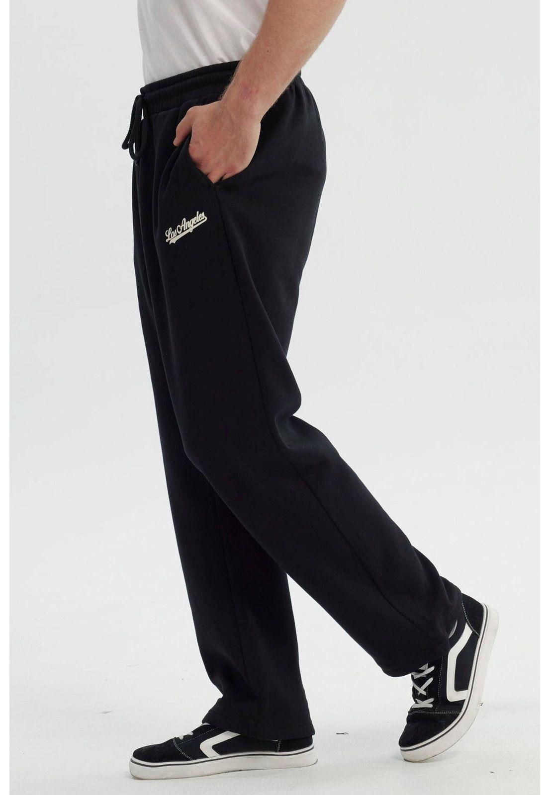 Pantalón Buzo Hombre Calce Recto Negro - XV-1