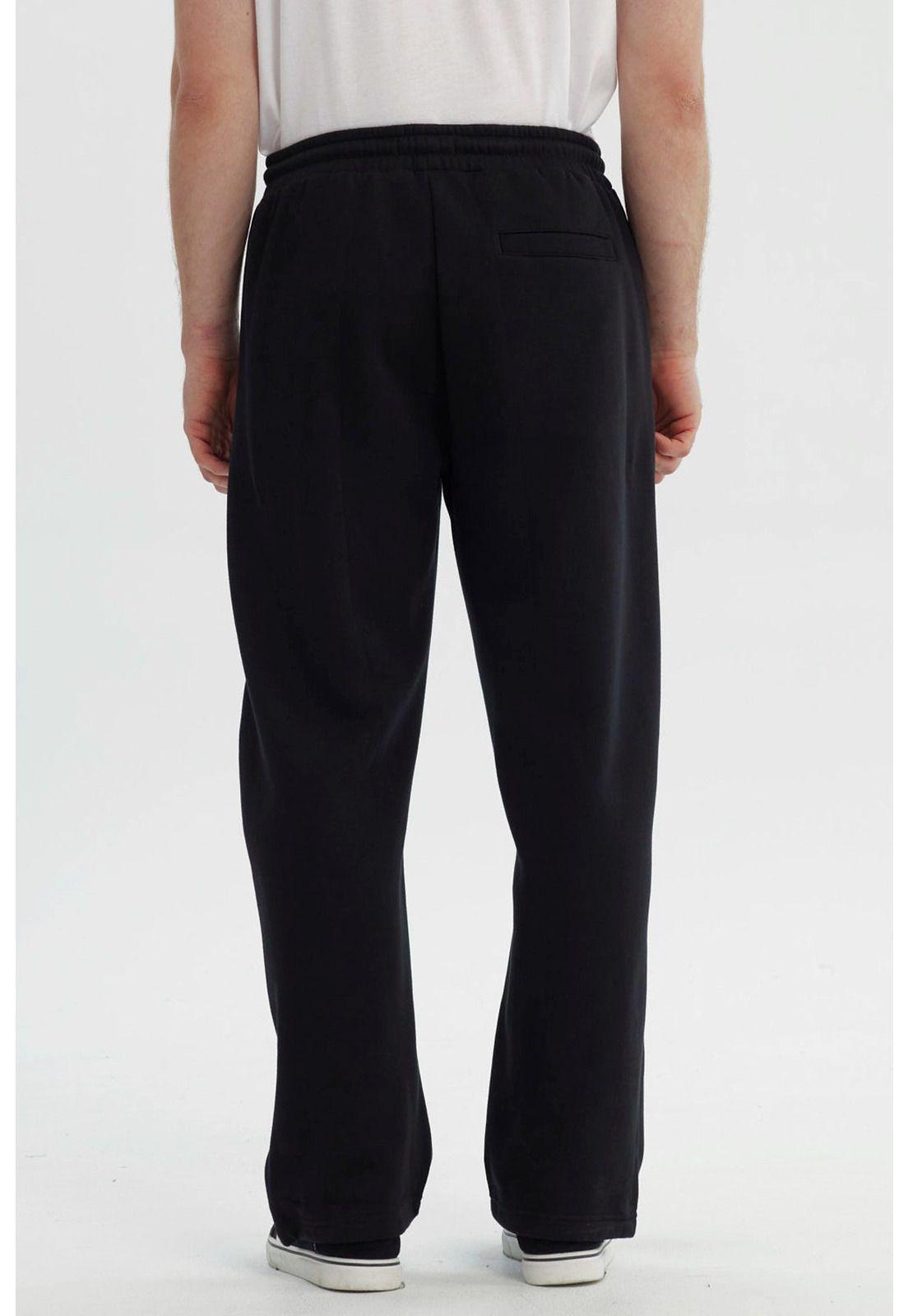 Pantalón Buzo Hombre Calce Recto Negro - XV-2