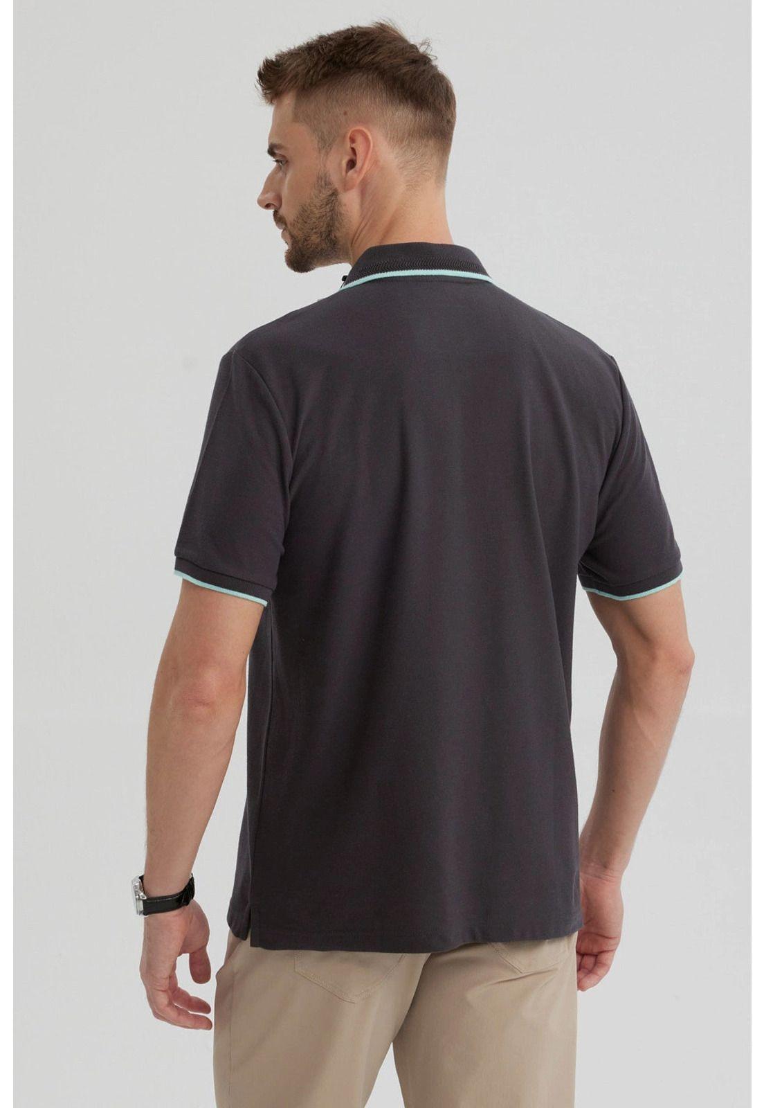 Polera Hombre Piqué Básica Lisa Marengo - lll-2