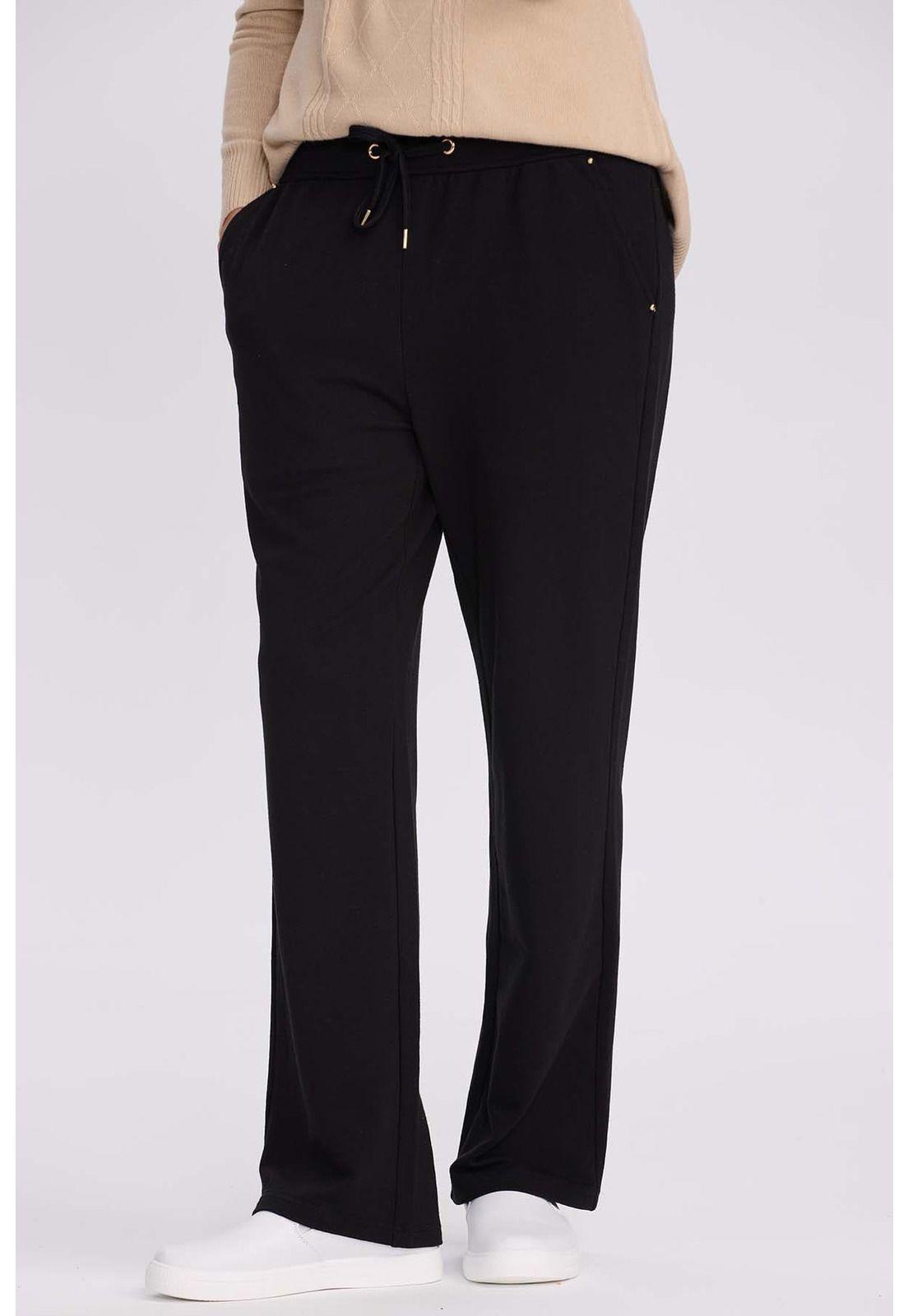 Pantalón Buzo Mujer Clásico Negro-1