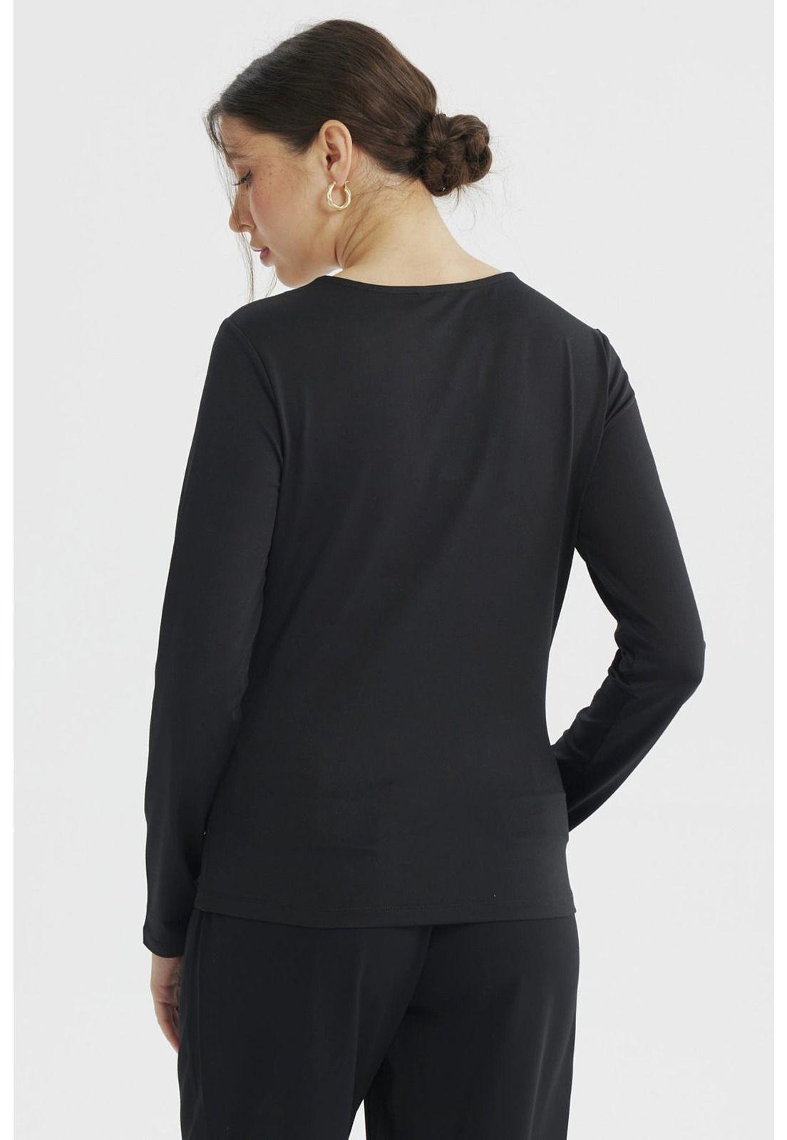 Polera Mujer Asimétrico Negro - lll-2