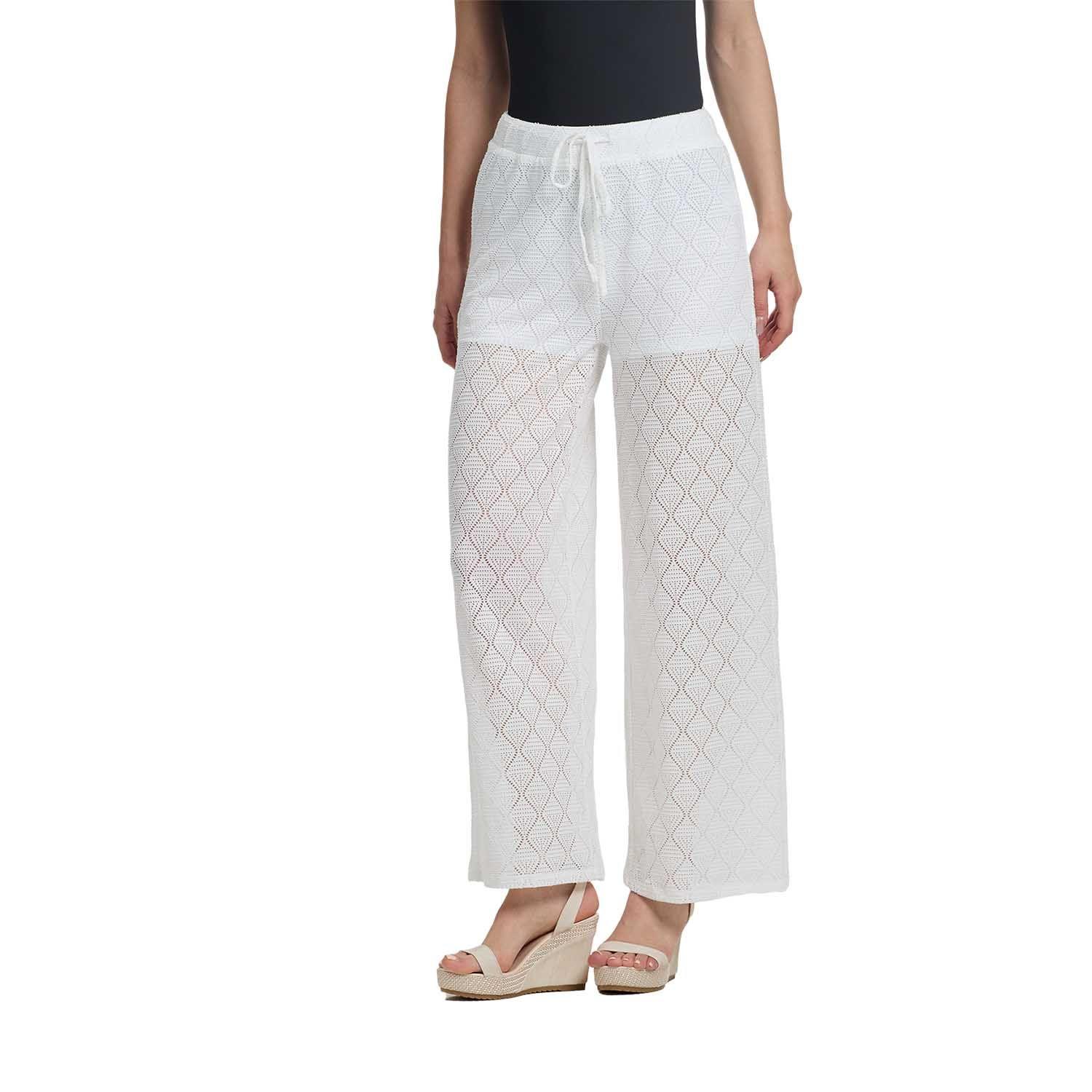 Pantalón Mujer Calado Con Forro Interior Crudo FSP-0