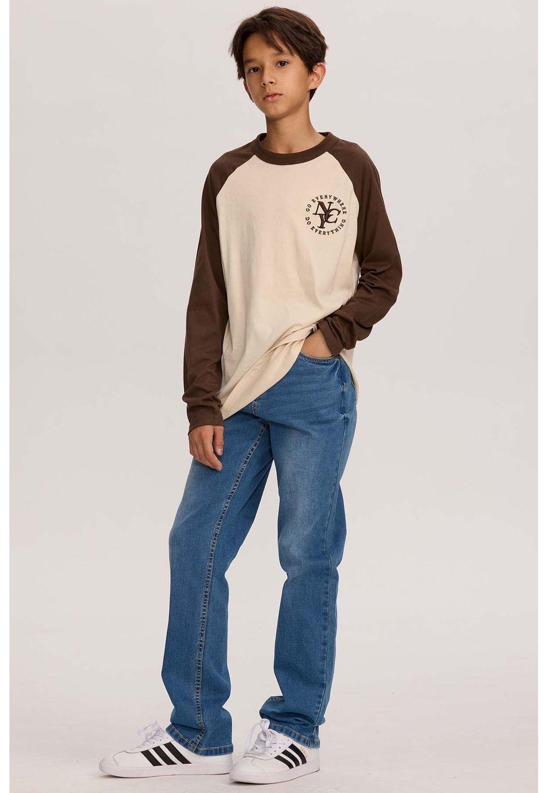 Polera Niño Con Bordado Crudo-3