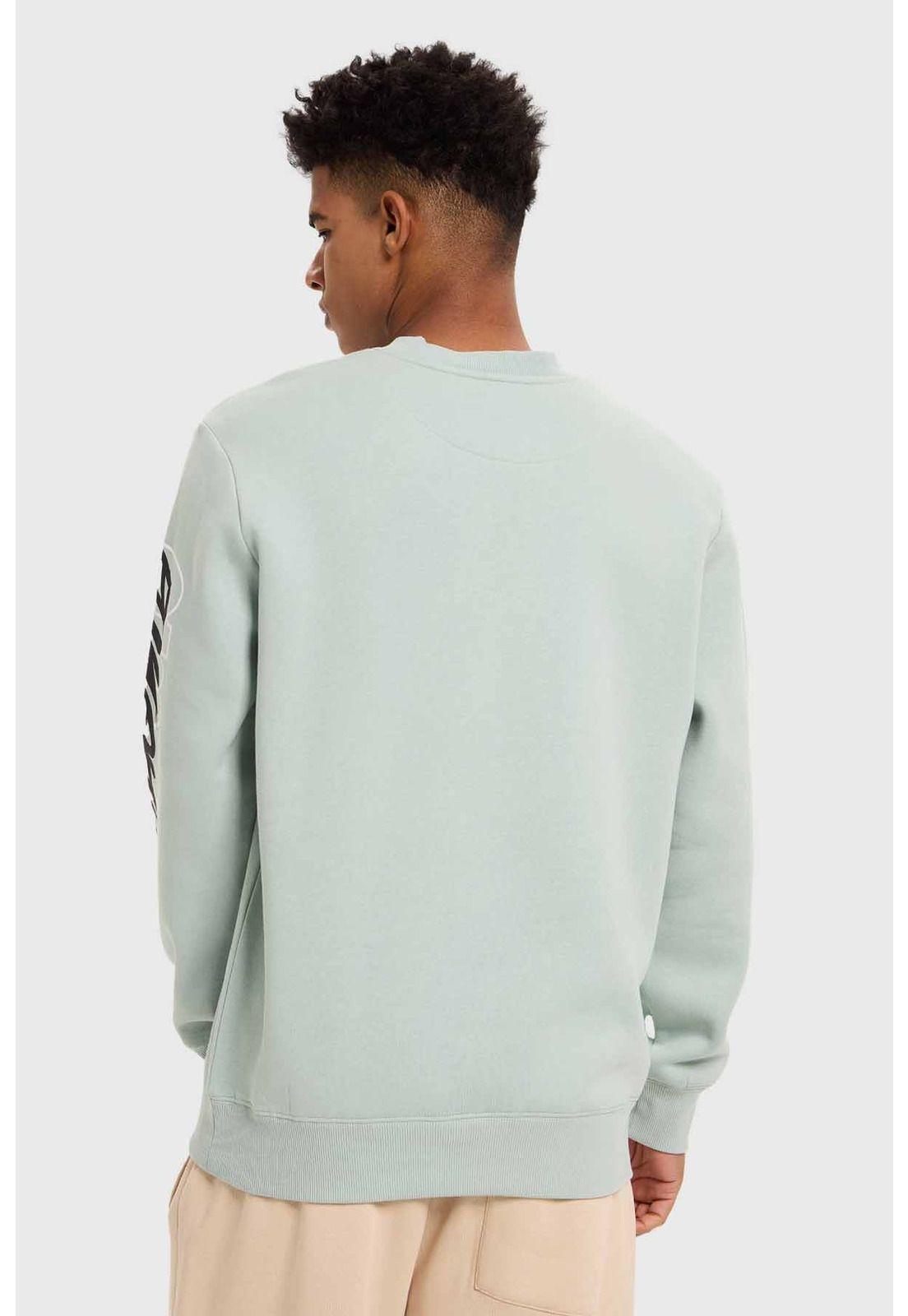 Polerón Hombre College Graffiti Verde-2