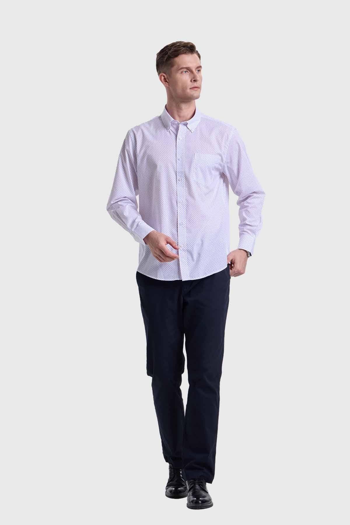 Camisa Hombre Fantasía Morado-3