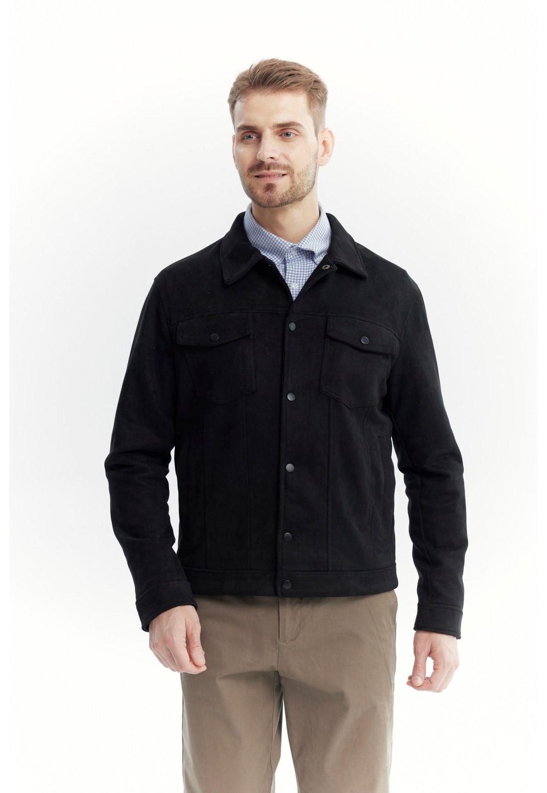 Chaqueta Hombre Slim Negro - Vlll-0