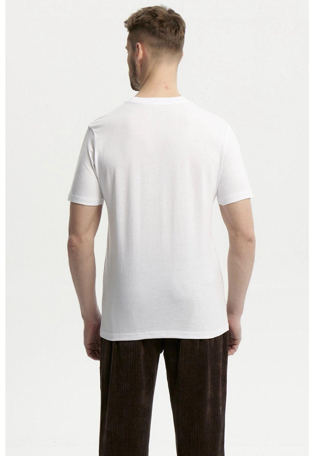 Polera Hombre Básica Con Bolsillo Blanco - lll-2