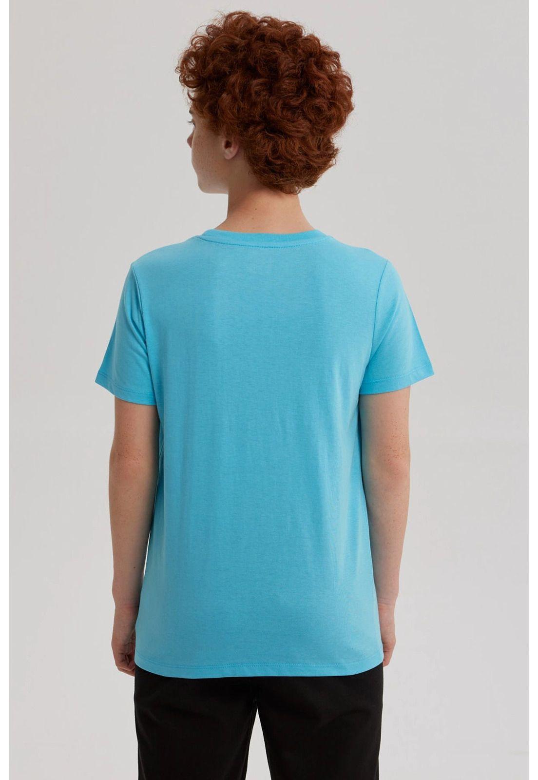 Polera Niño Bordado Menta-2