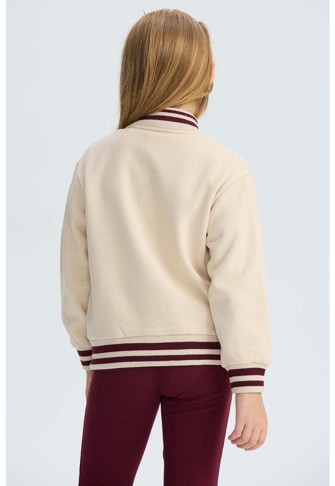 Chaqueta Niña Bomber Beige-2