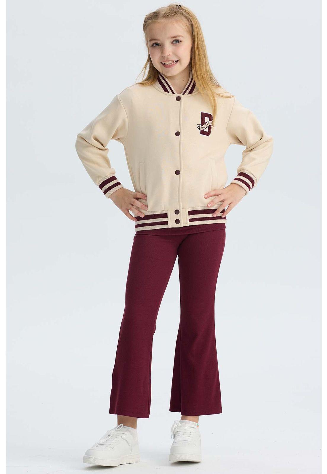 Chaqueta Niña Bomber Beige-3