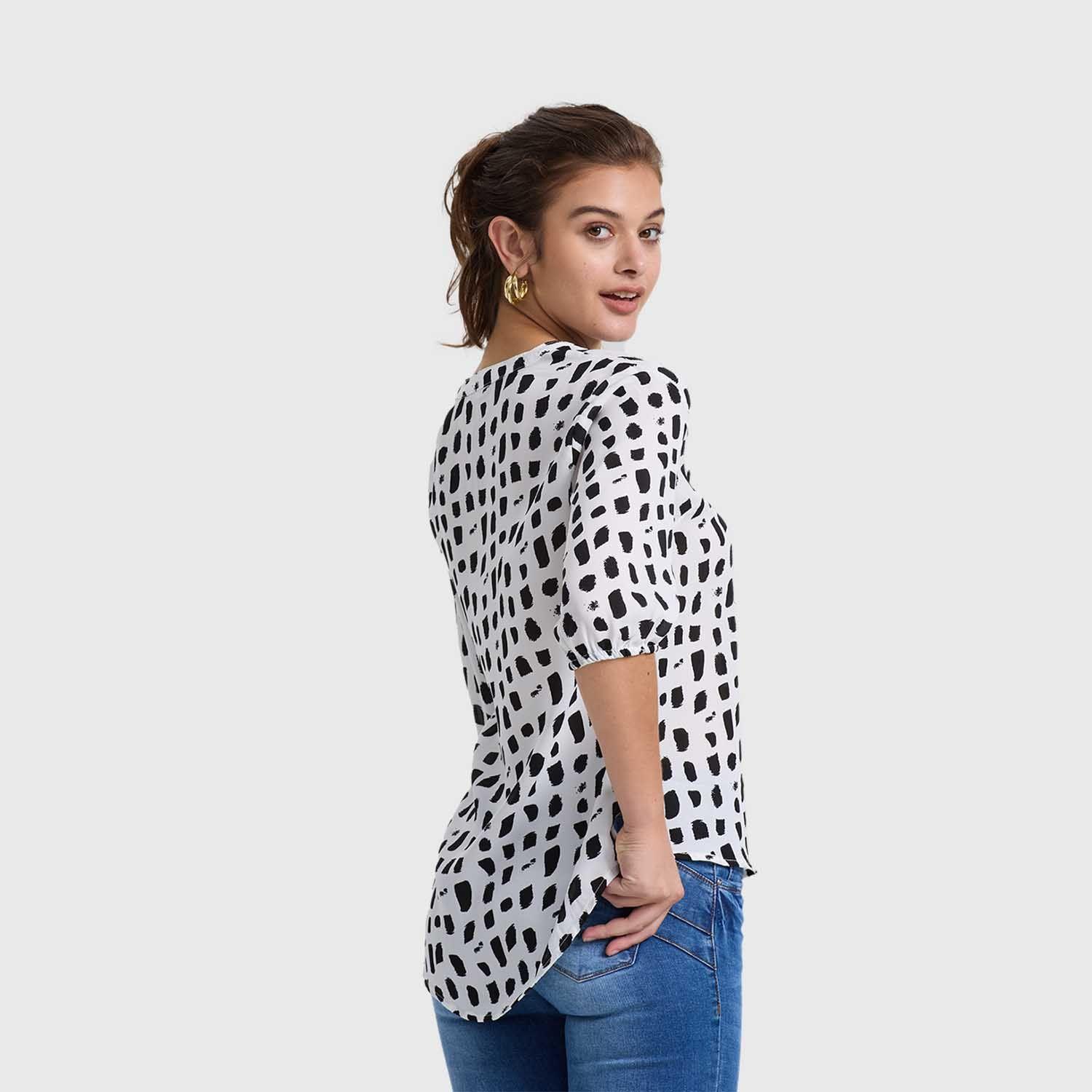 Blusa Mujer Print Crudo Fashion's Park-2