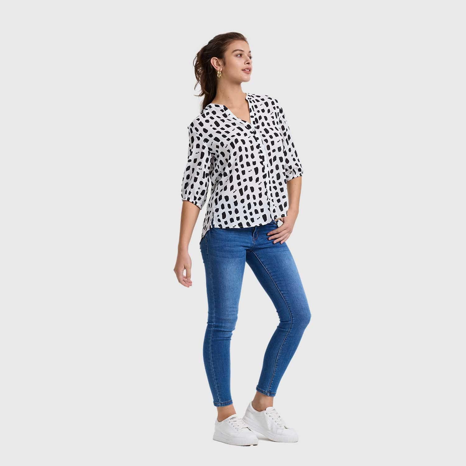Blusa Mujer Print Crudo Fashion's Park-3
