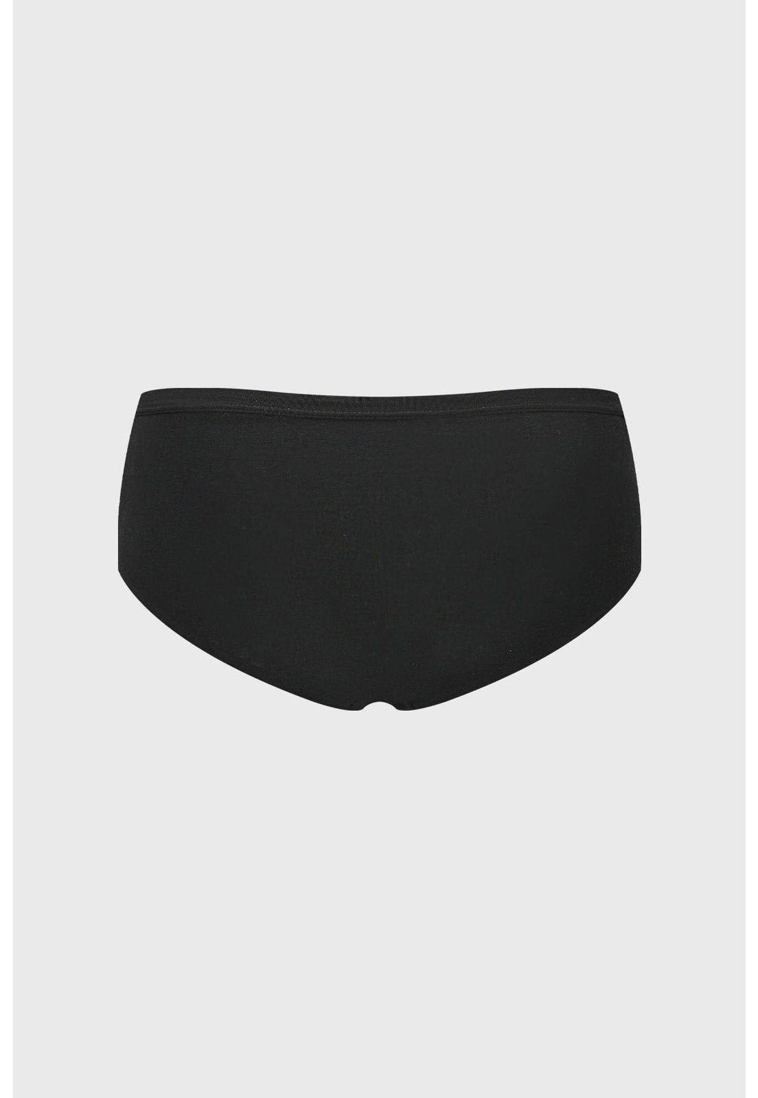 Calzón Mujer Deportivo Costura Invisible Negro - ll-1