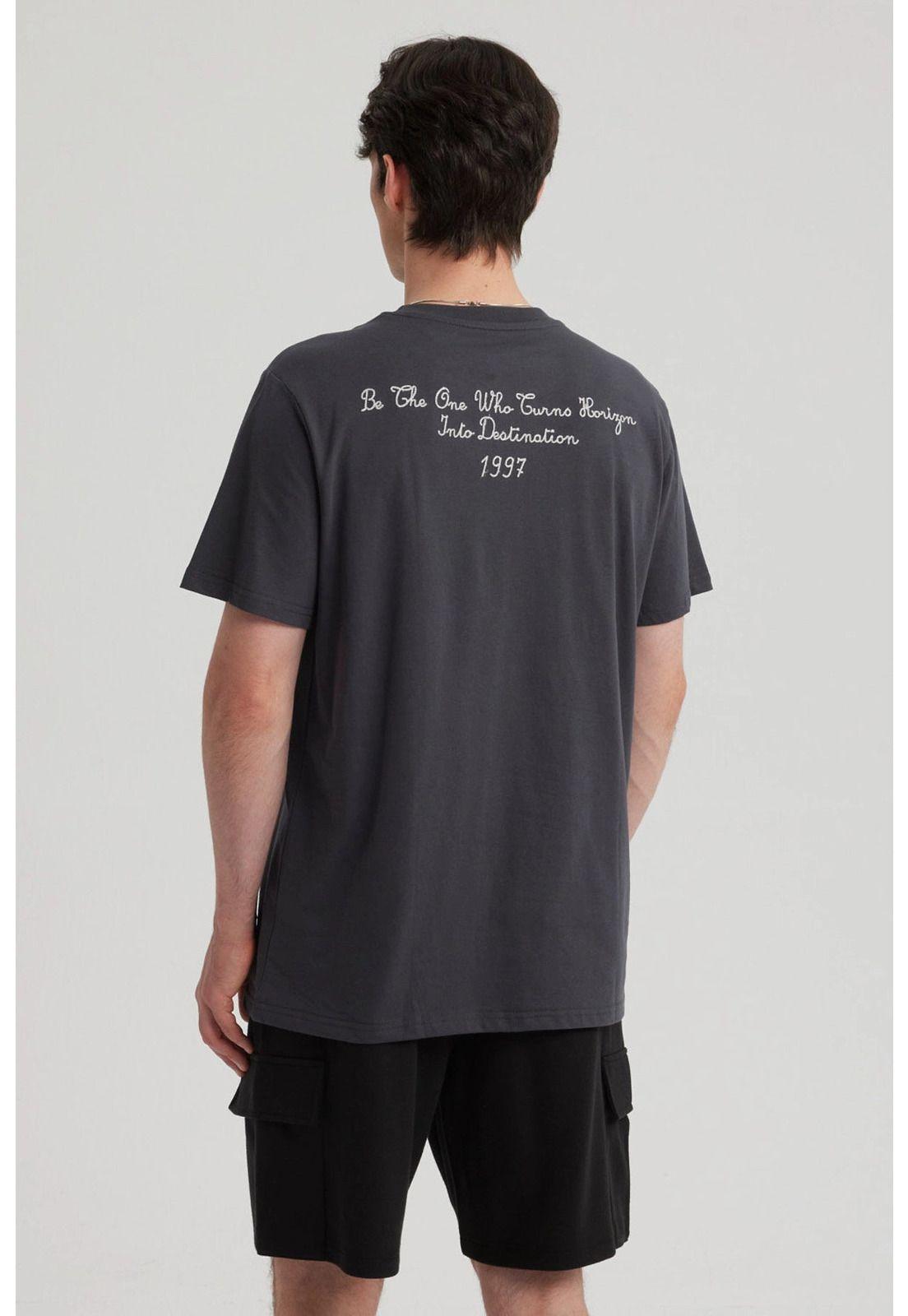 Polera Hombre Doble Print Marengo - ll-2