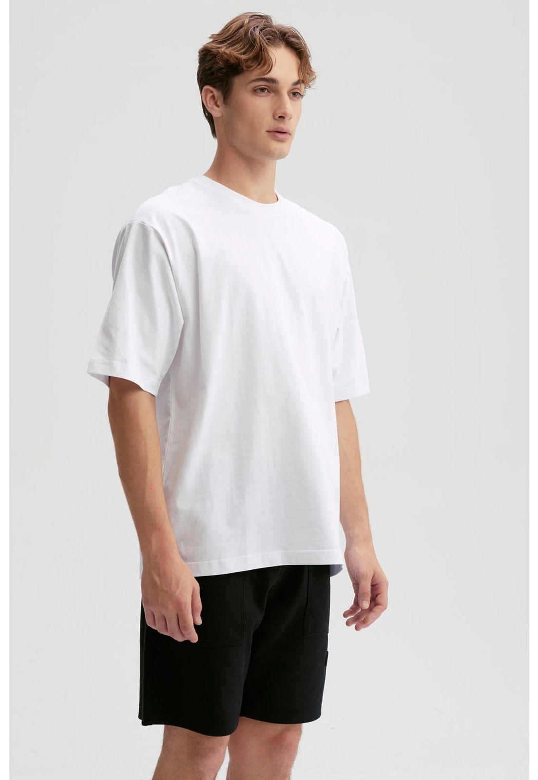 Polera Hombre Oversize Blanco - lV-1