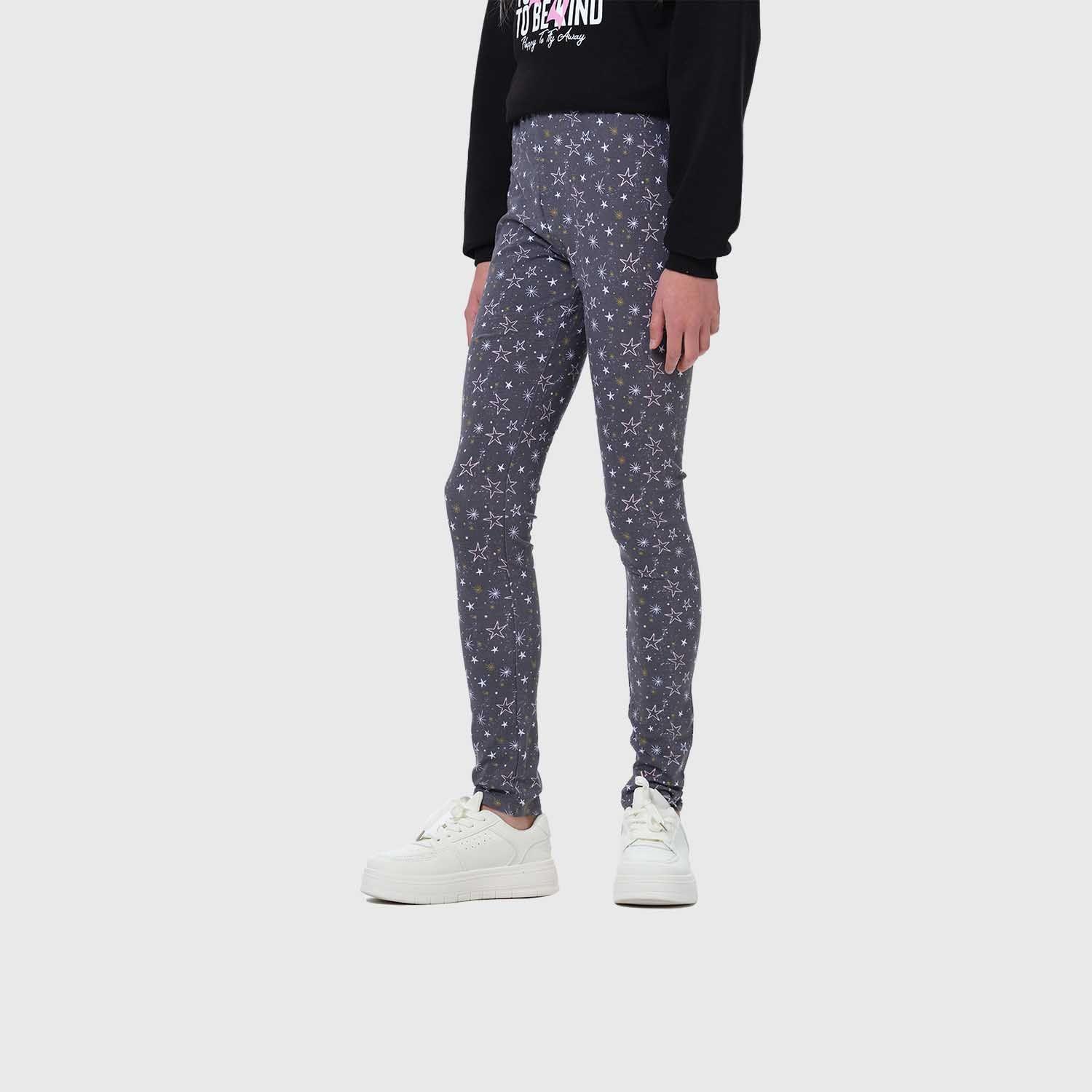 Calza Niña Bipack Lisa Print Negro Fsp Iv-1