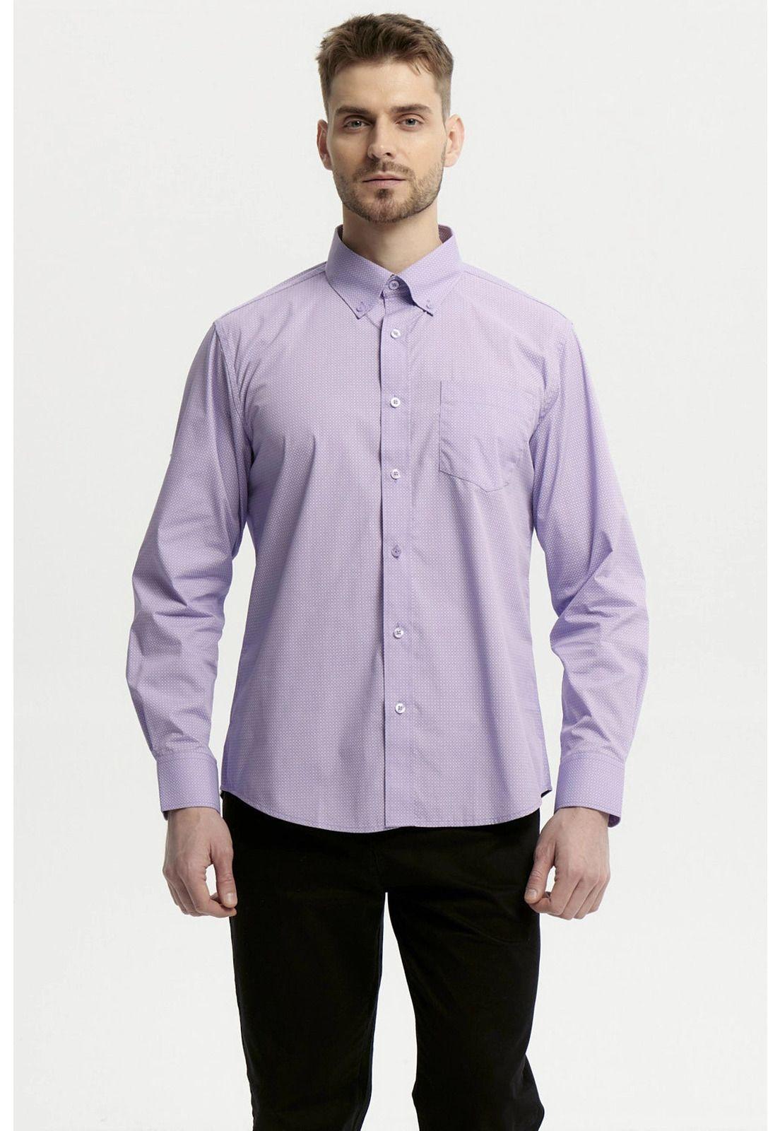 Camisa Hombre Fantasía Lila - lll-0