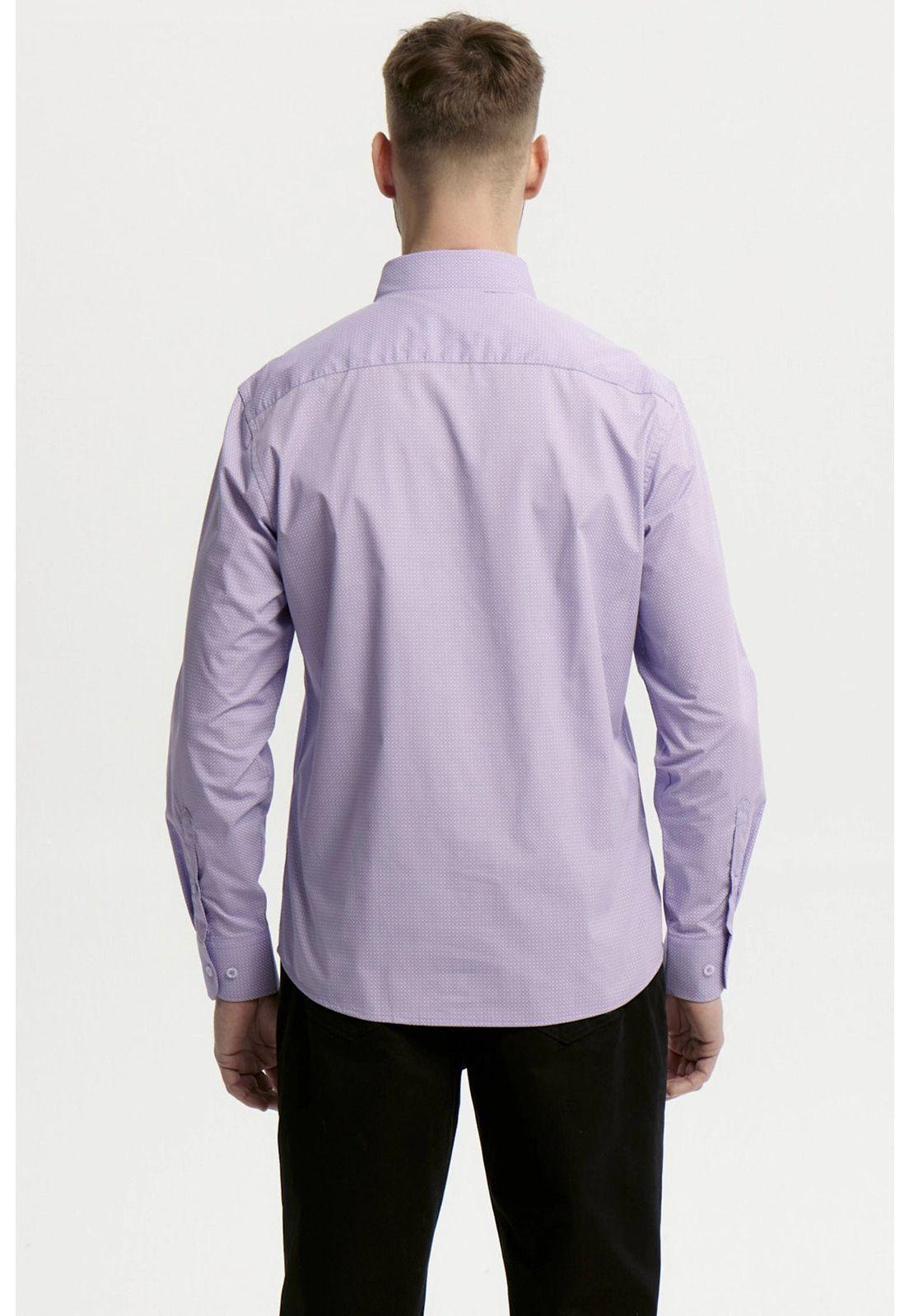 Camisa Hombre Fantasía Lila - lll-2