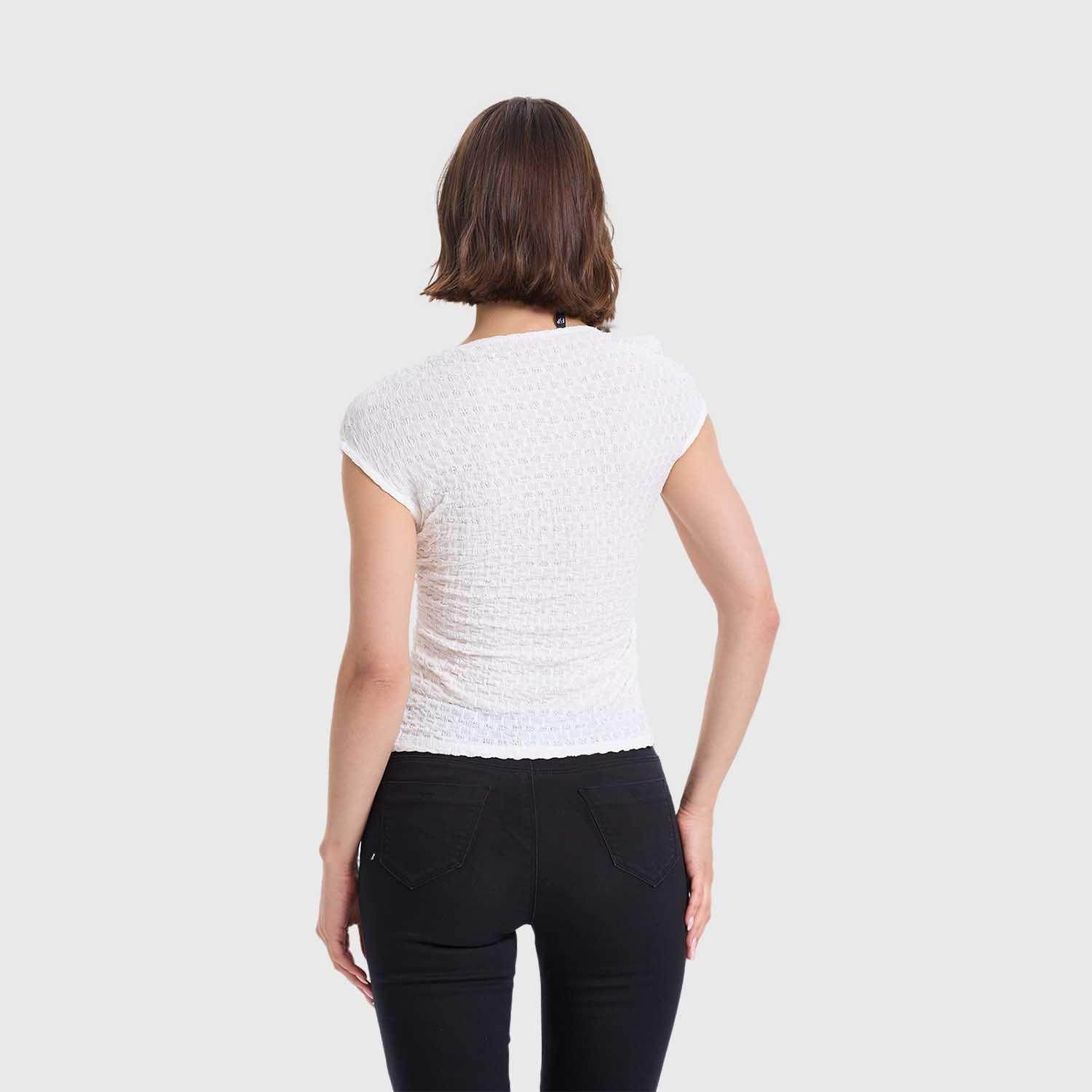 Polera Mujer Asimétrico Crudo Fashions Park-2