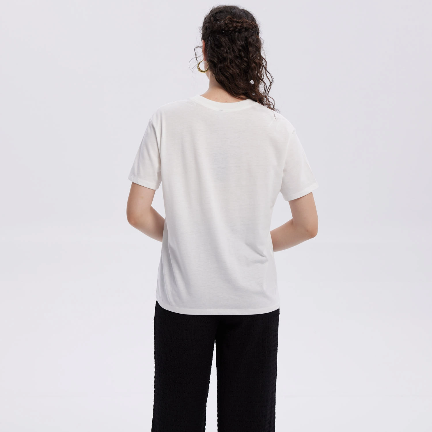 Polera Mujer Print Con Aplicación Crudo-3