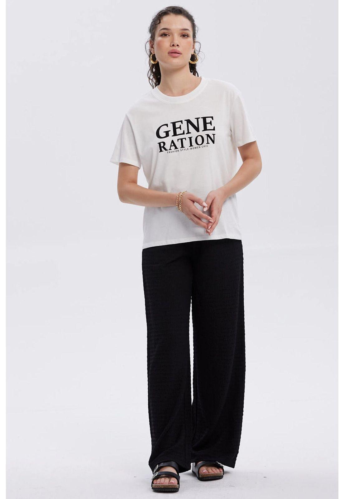 Polera Mujer Print Con Aplicación Crudo-3