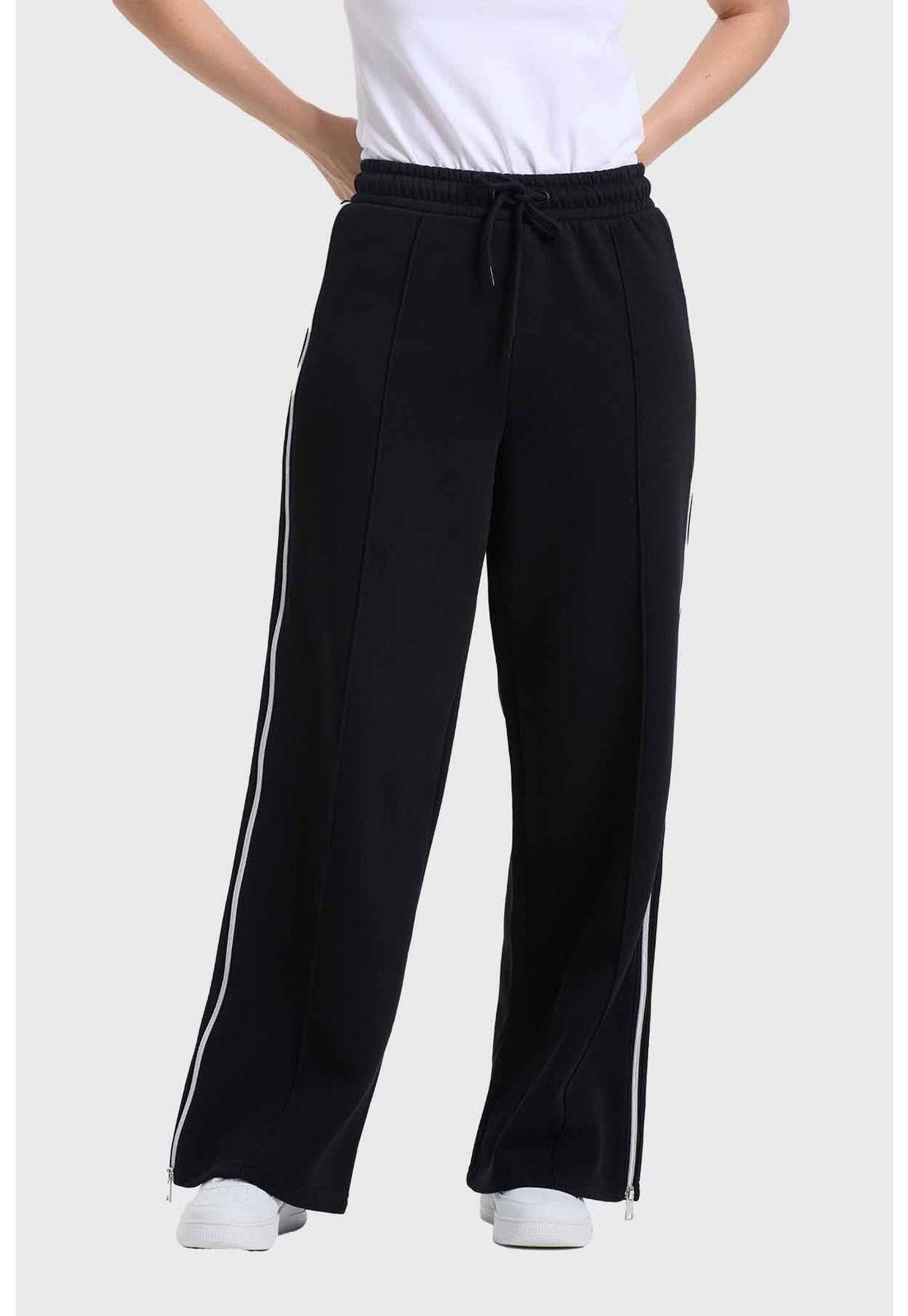 Pantalón Buzo Mujer Cierre Negro-0