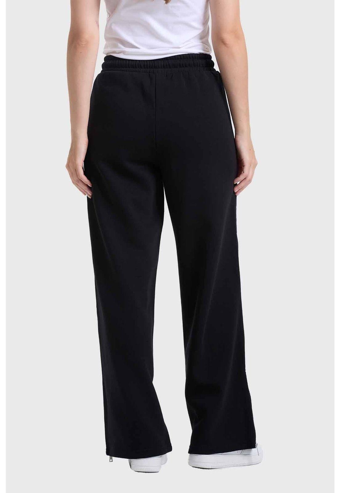 Pantalón Buzo Mujer Cierre Negro-2