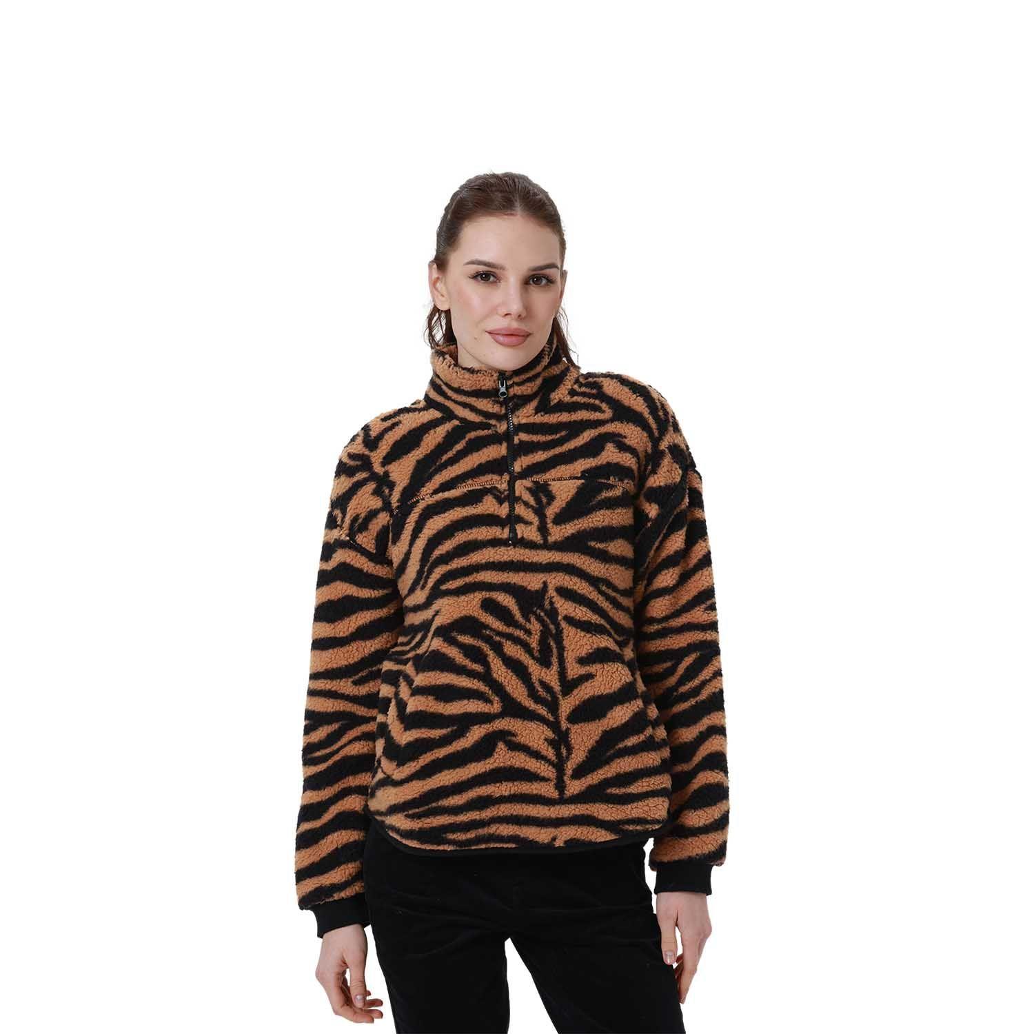 Polar Mujer Medio Zipper Full R Camel-0