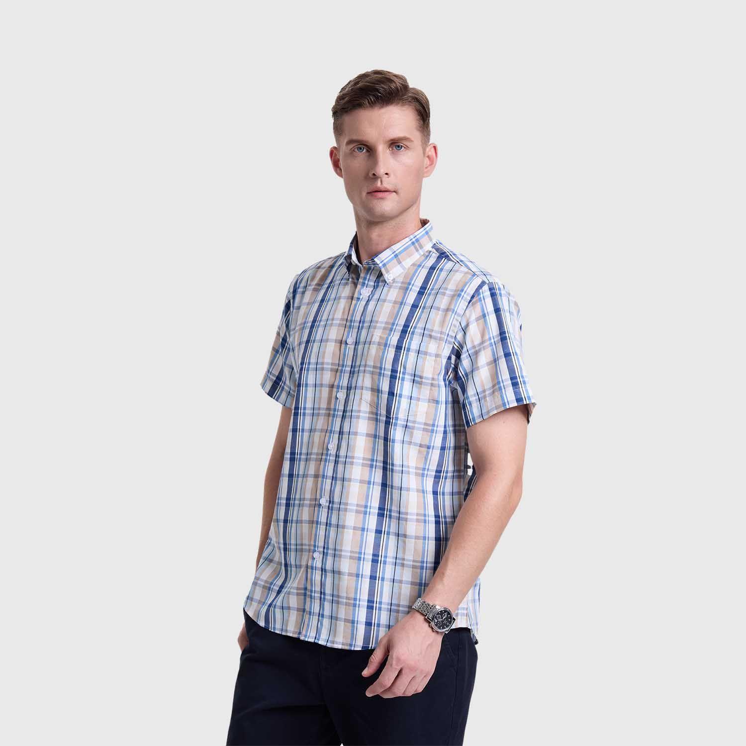 Camisa Hombre Rapport Casual Beige Fashion's Park-1