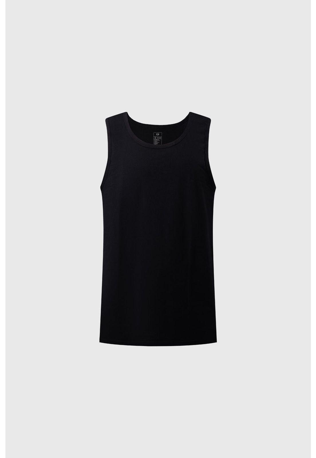Camiseta Hombre Pack 2 Negro- ll-2