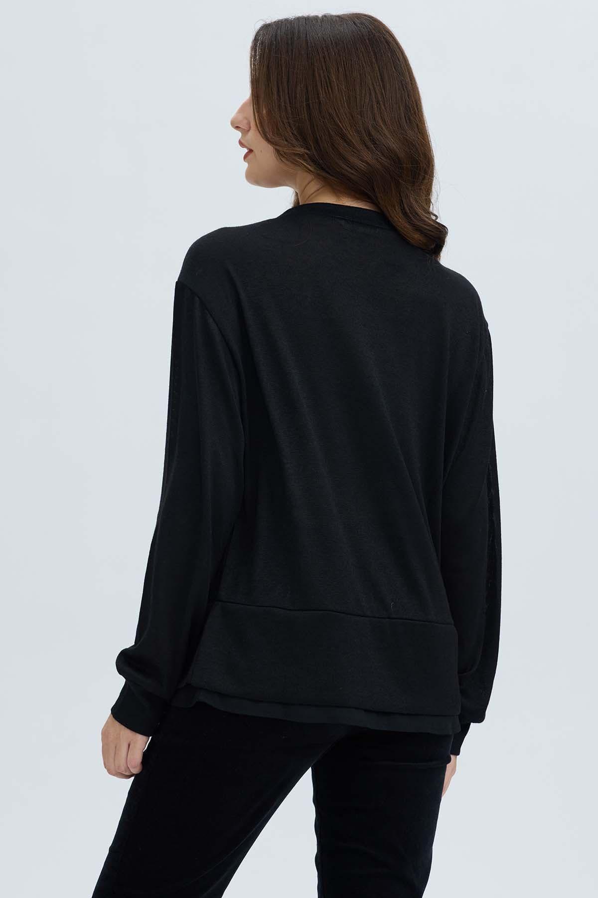 Sweater Mujer Basta Negro-2