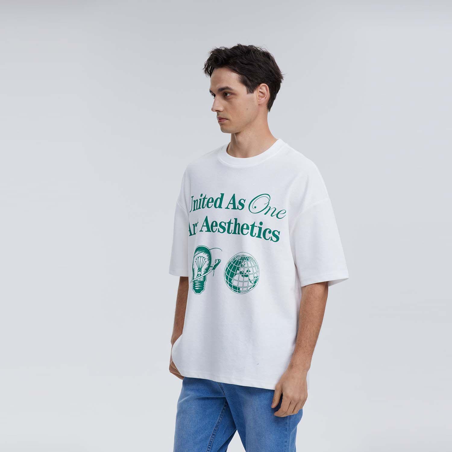 Polera Hombre Print Blanco I-1