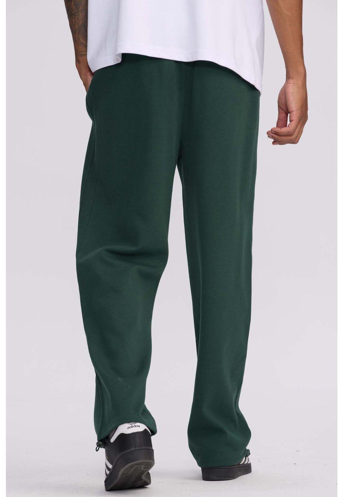 Pantalón Buzo Hombre Loose Fit Verde Militar-2