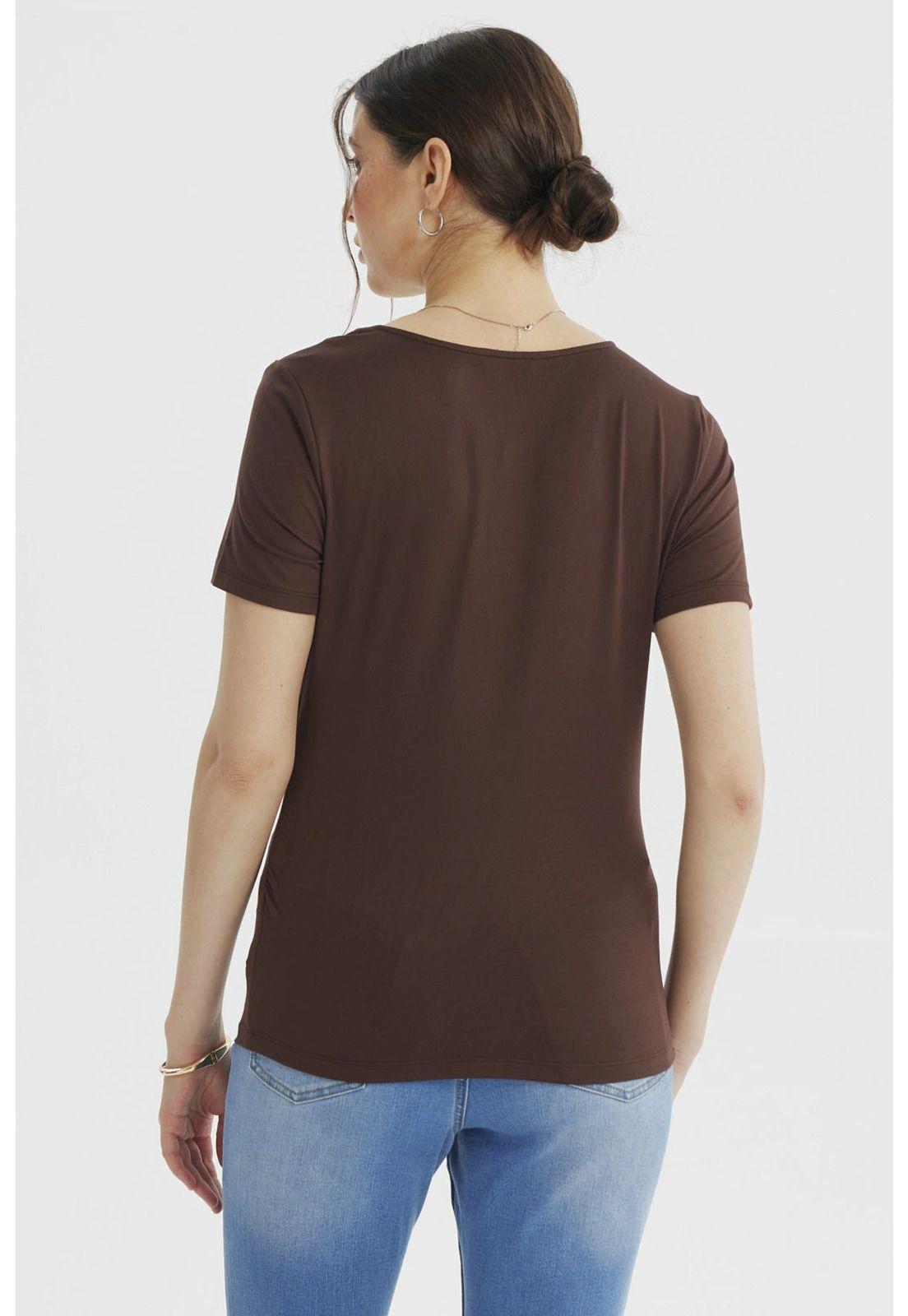 Polera Mujer Ajustado Chocolate- ll-2