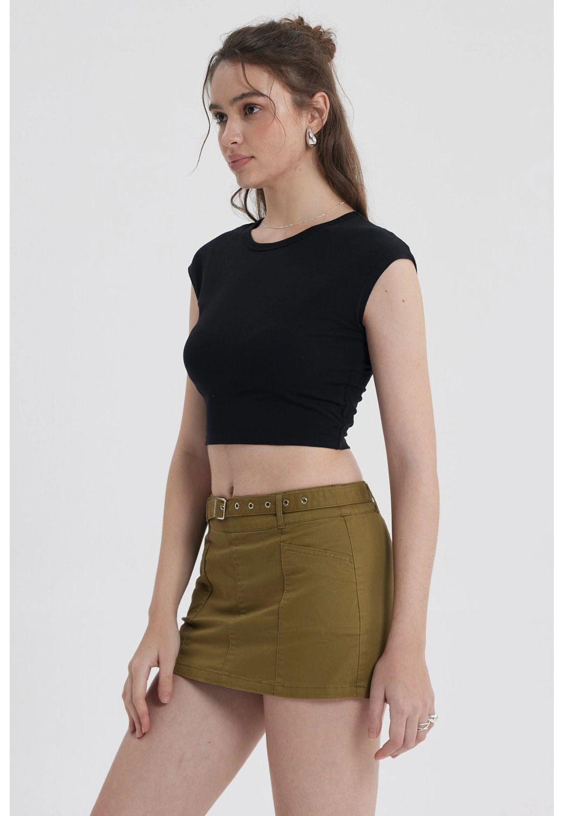 Polera Mujer Rayas Negro-1