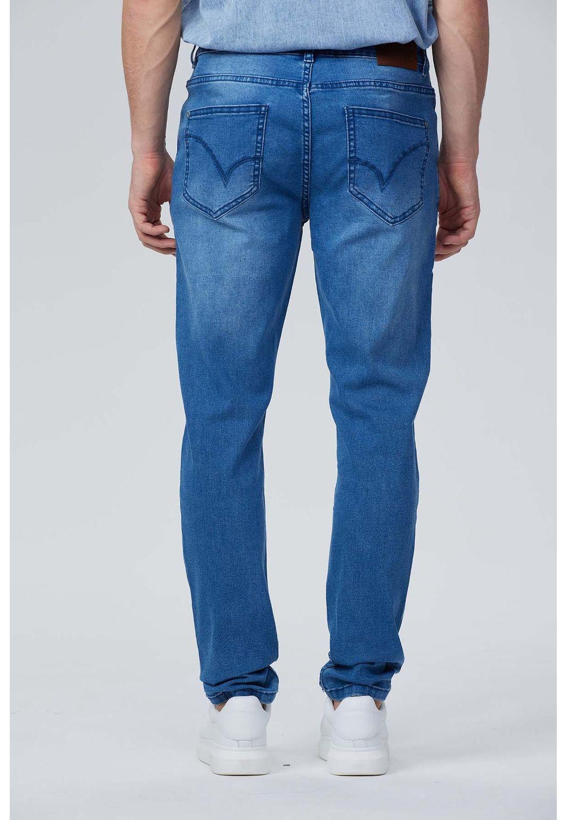 Jeans Hombre Skinny Azul - lV-2