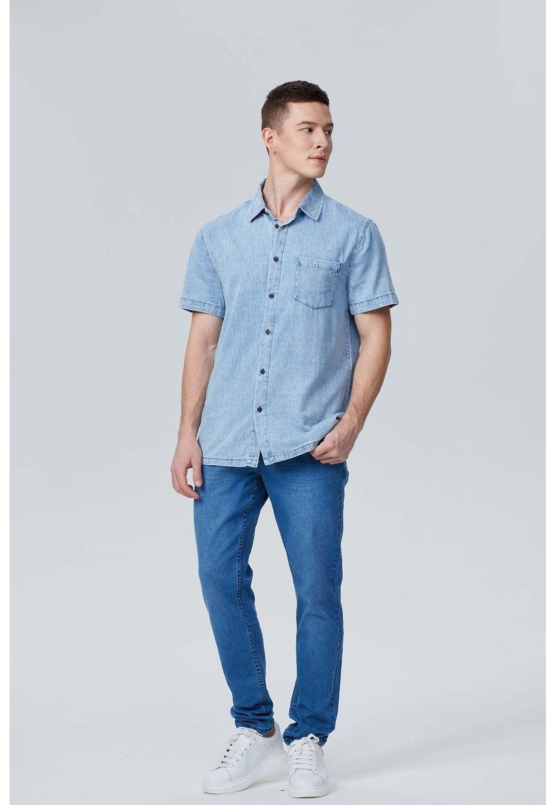 Jeans Hombre Skinny Azul - lV-3