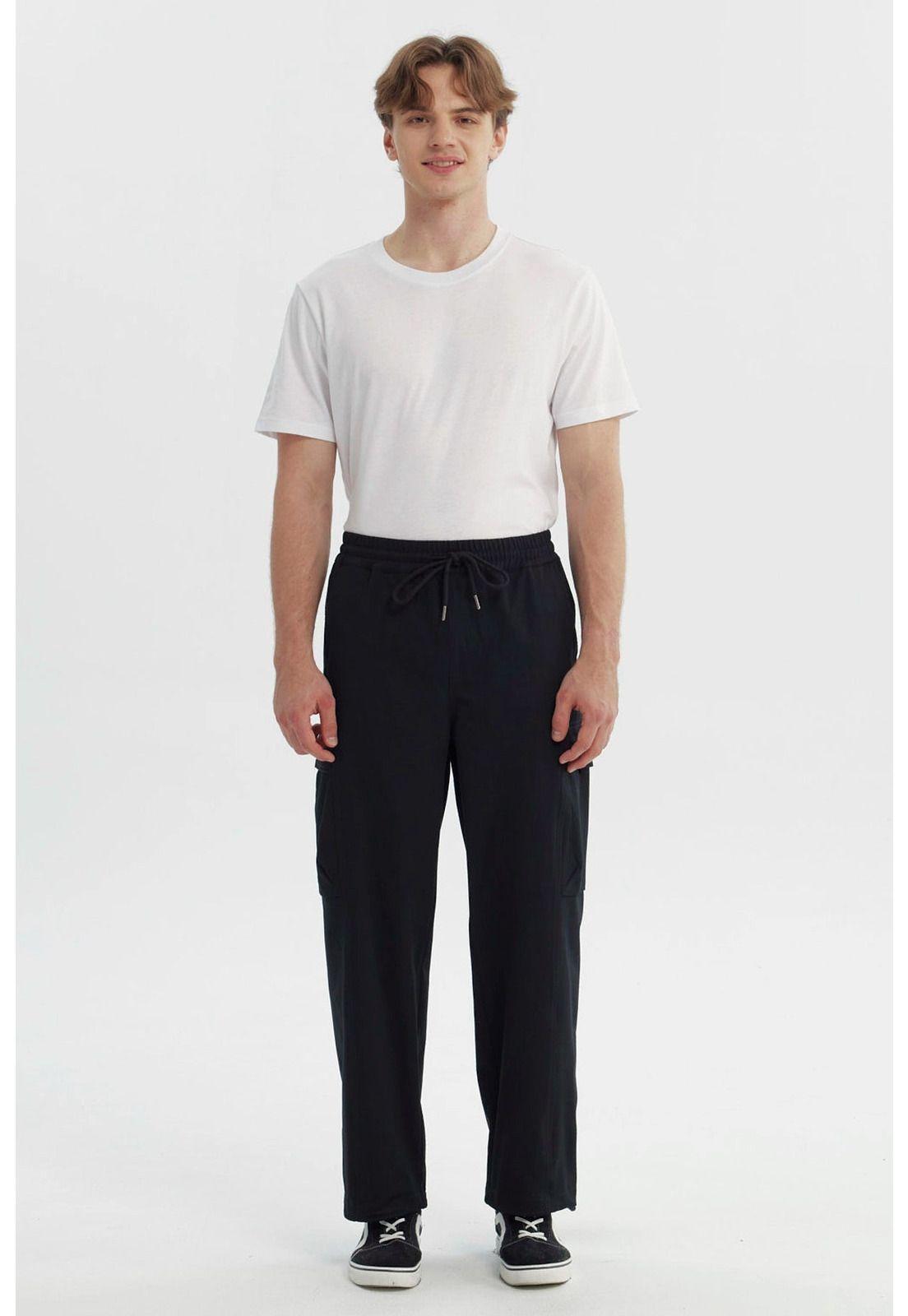 Pantalón Hombre Calce Recto Negro - Vll-3