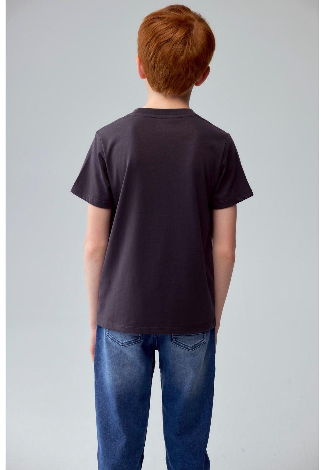 Polera Niño Básica Estampada Marengo-3