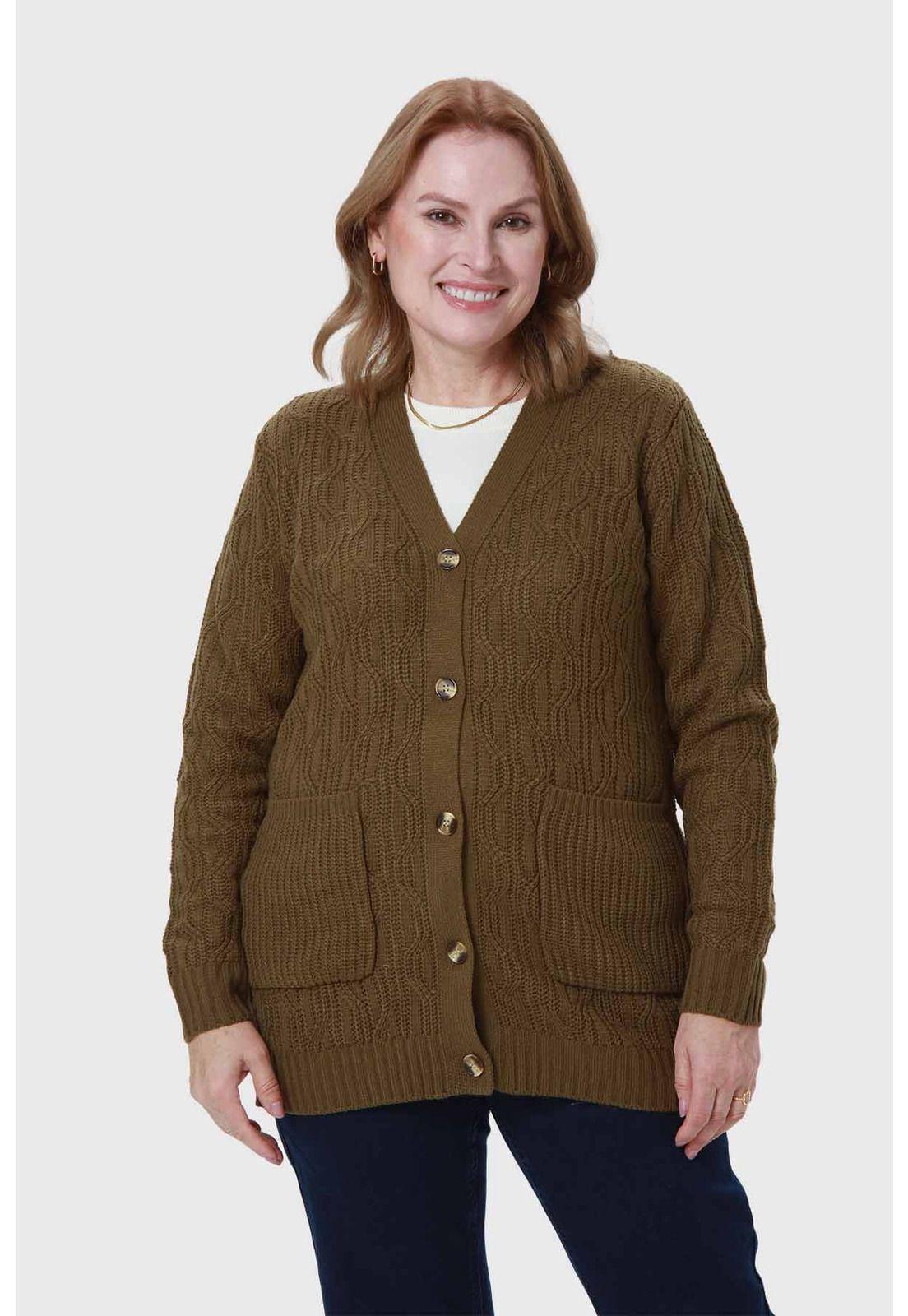 Sweater Mujer Tapado Verde-0