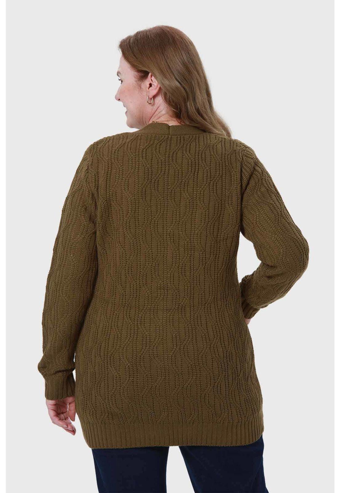 Sweater Mujer Tapado Verde-2