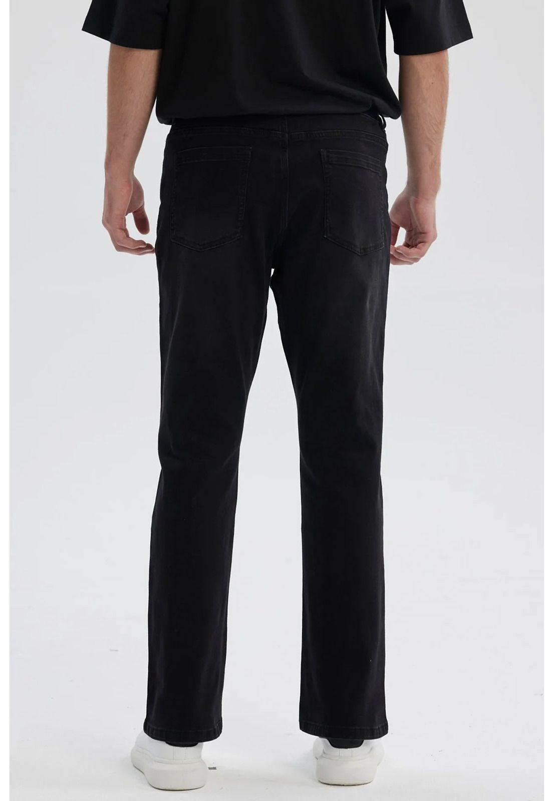 Jeans Hombre Flare Fit Negro - ll-2